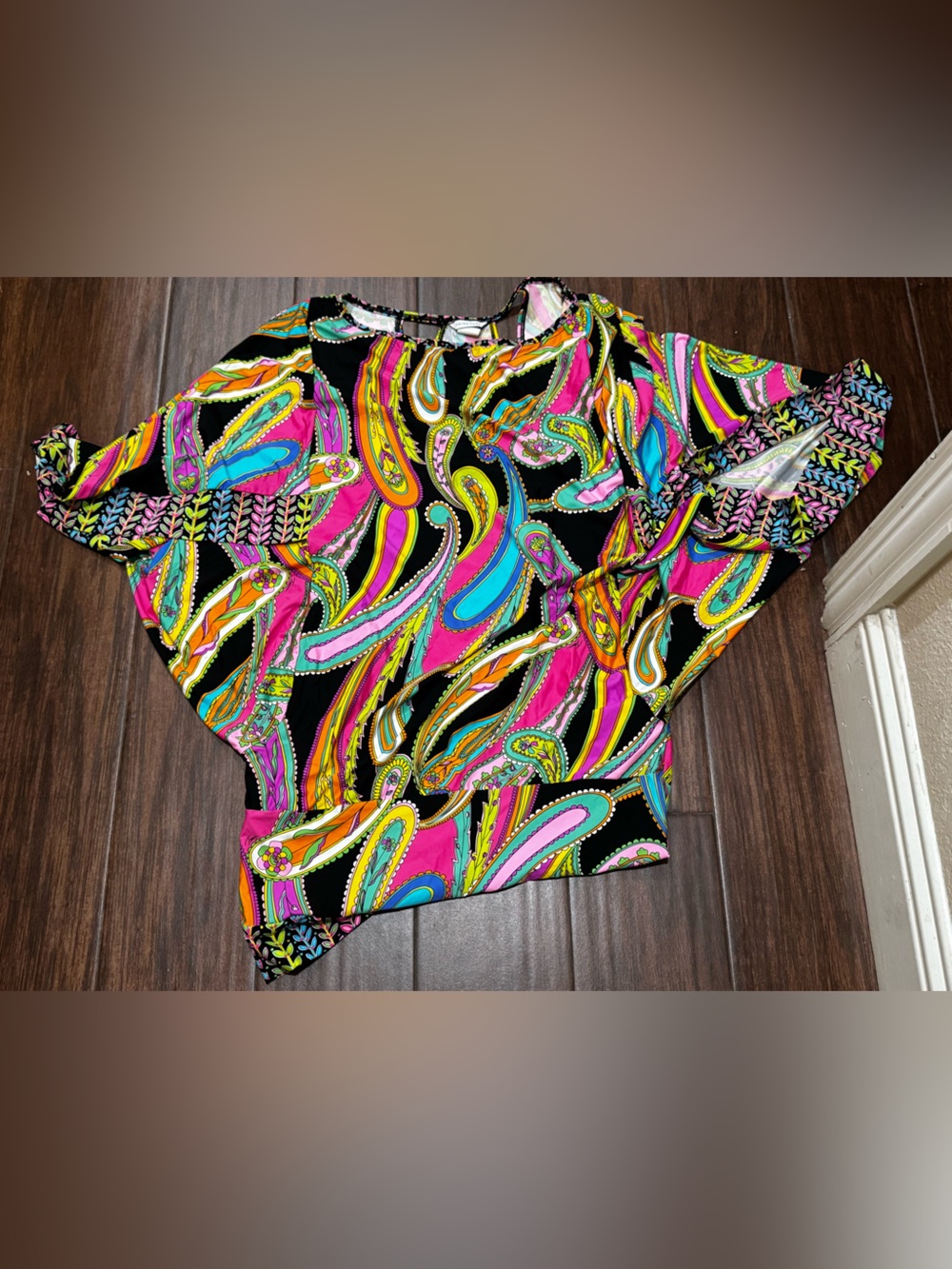 Trina Turk Vibrant Multicolor Paisley Swimsuit Coverup